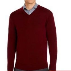 Brooks Brothers V-neck merino wool sweater